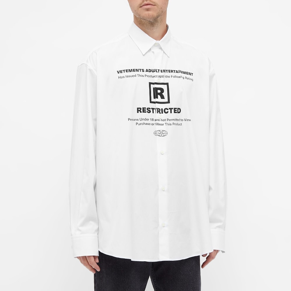 VETEMENTS 18+ Restricted Shirt - 3