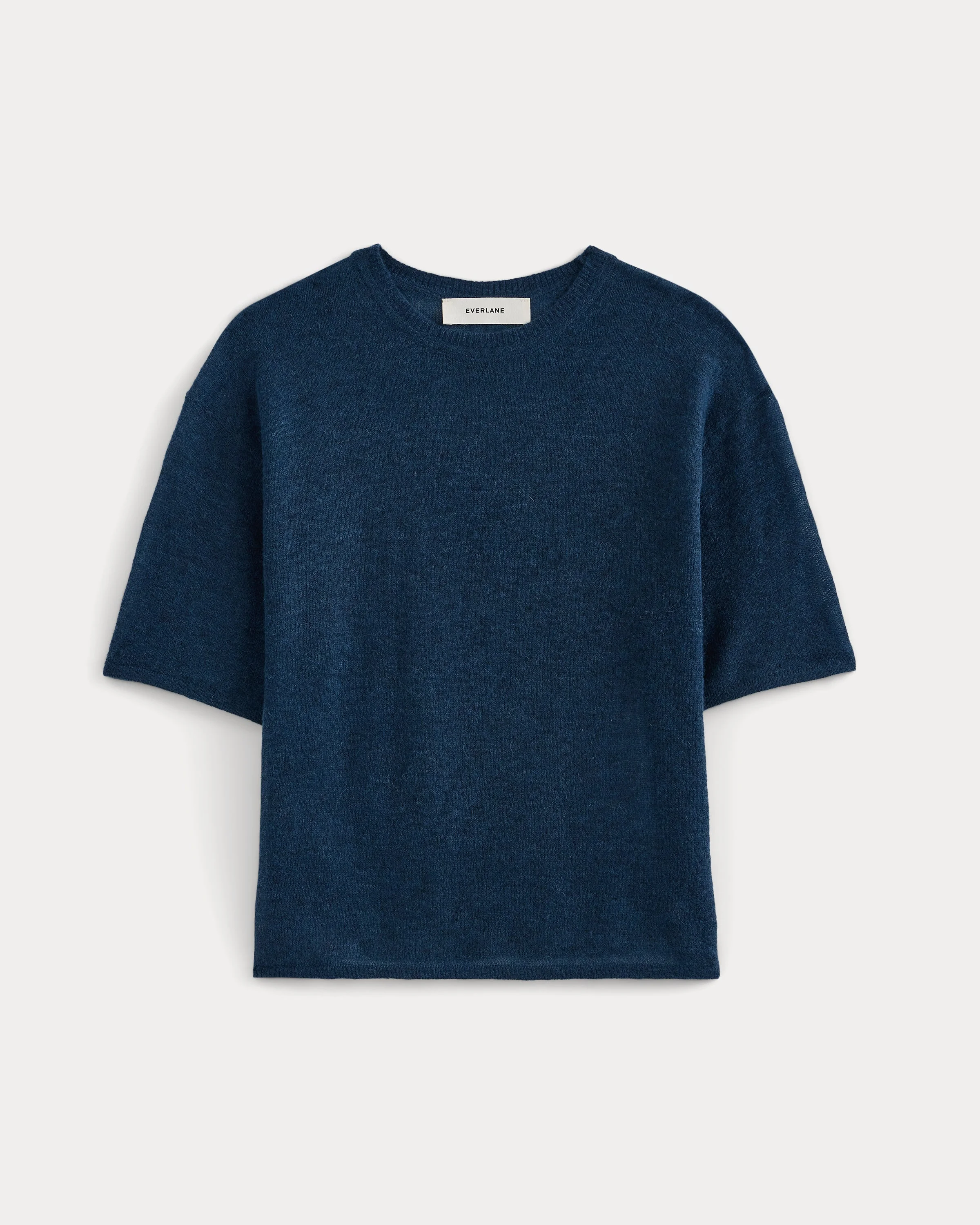 AIR ALPACA CROPPED SWEATER CREW - 1