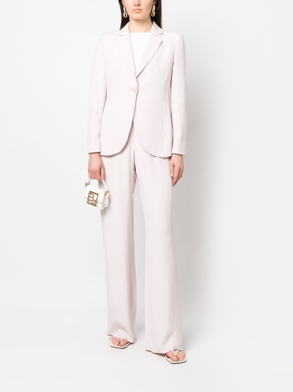 gathered wide-leg trousers - 2