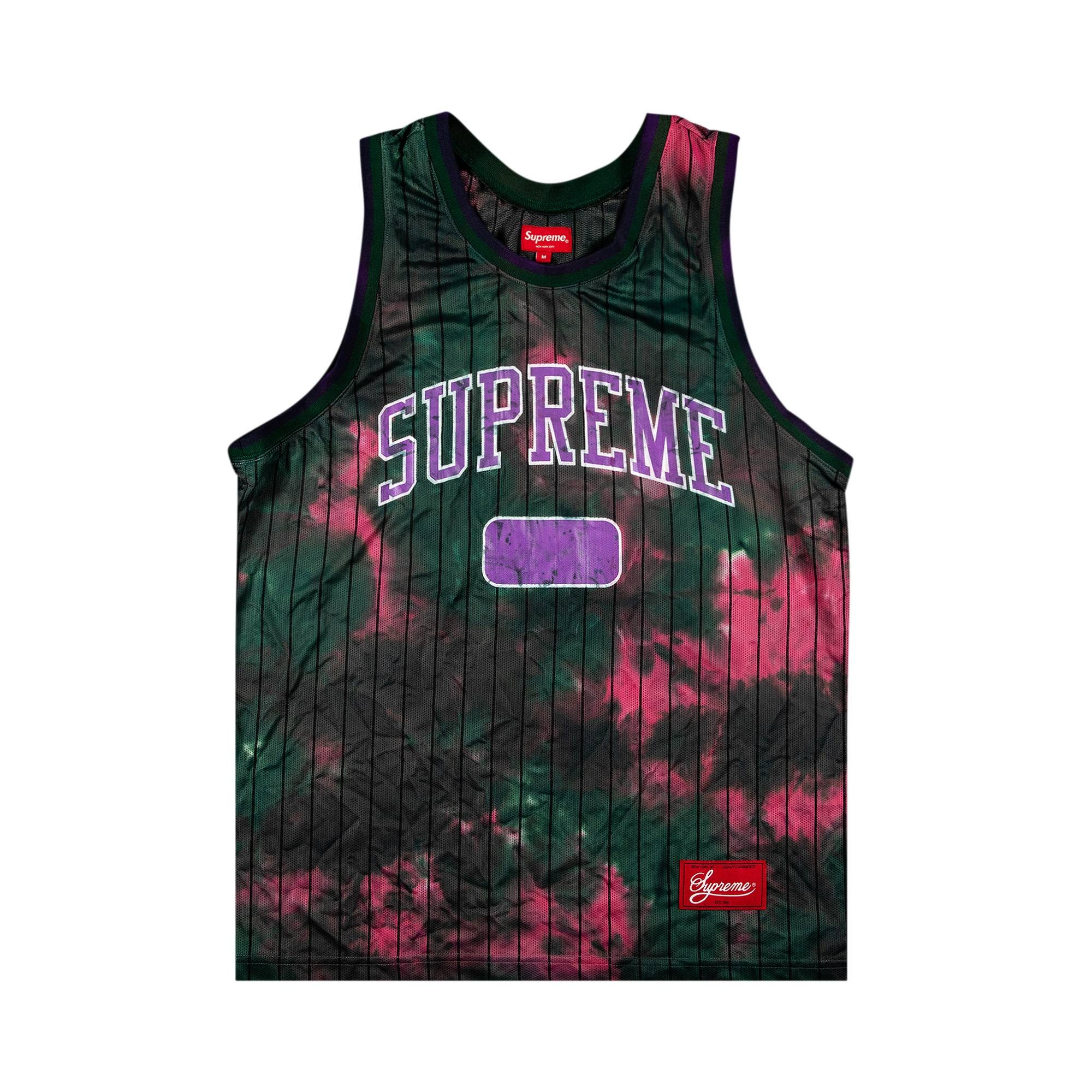 Supreme Dyed Basketball Jersey 'Green' - 1