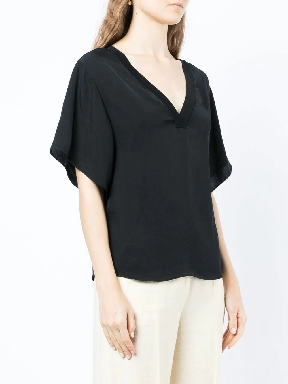 V-neck short-sleeved T-shirt - 3