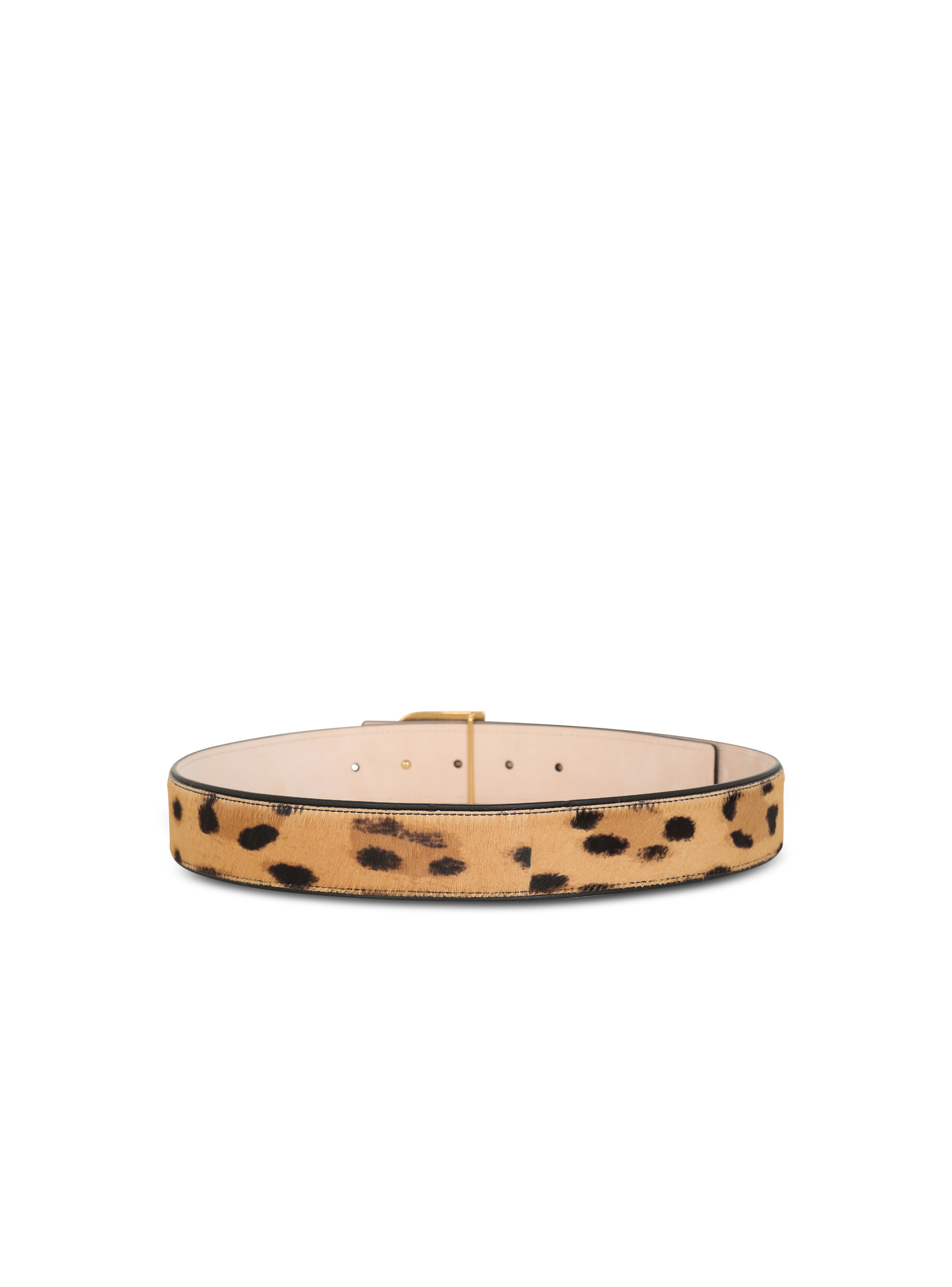 B-Belt in leopard print leather - 3