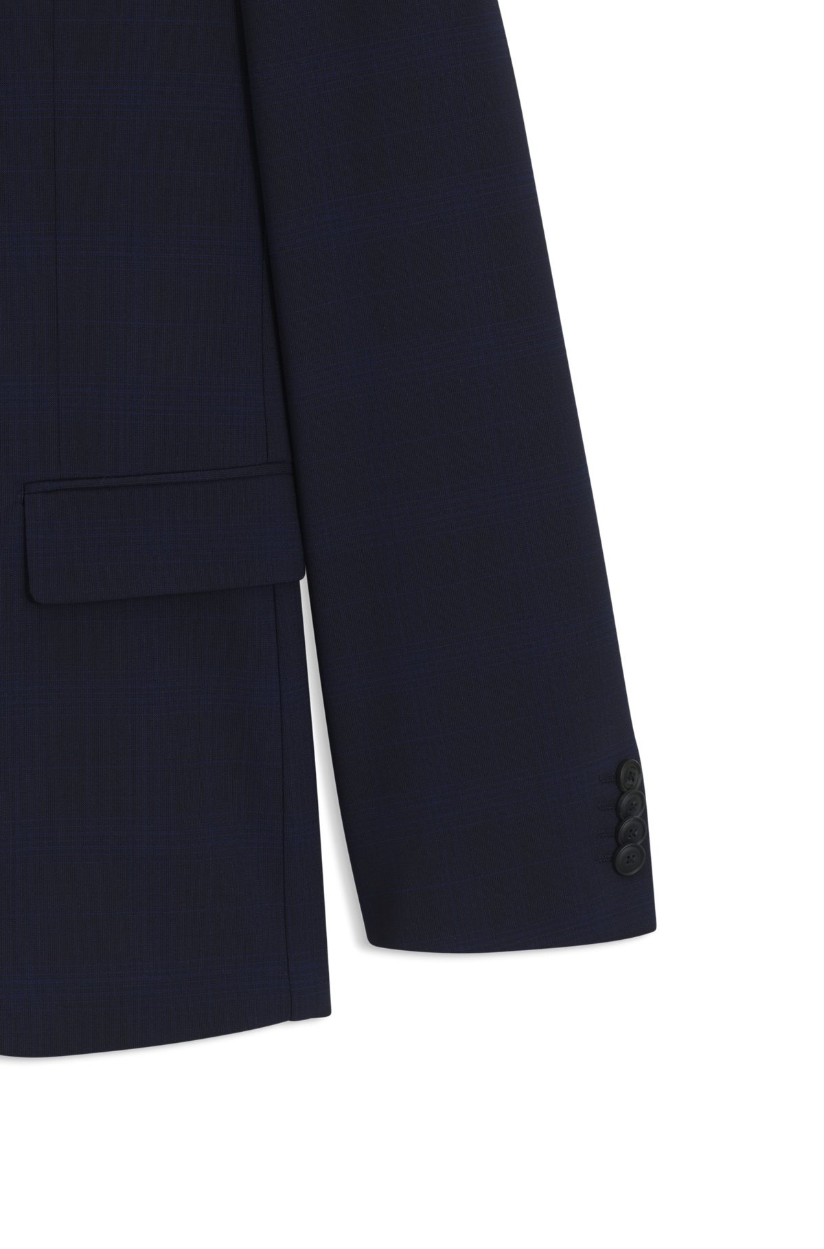 SLIM-FIT SUIT IN CHECKED CREASE-RESISTANT STRETCH WOOL - 9