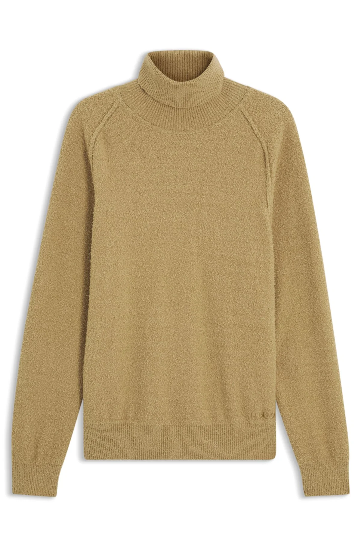 RELAXED-FIT TURTLENECK SWEATER IN A TEXTURED COTTON BLEND - 1