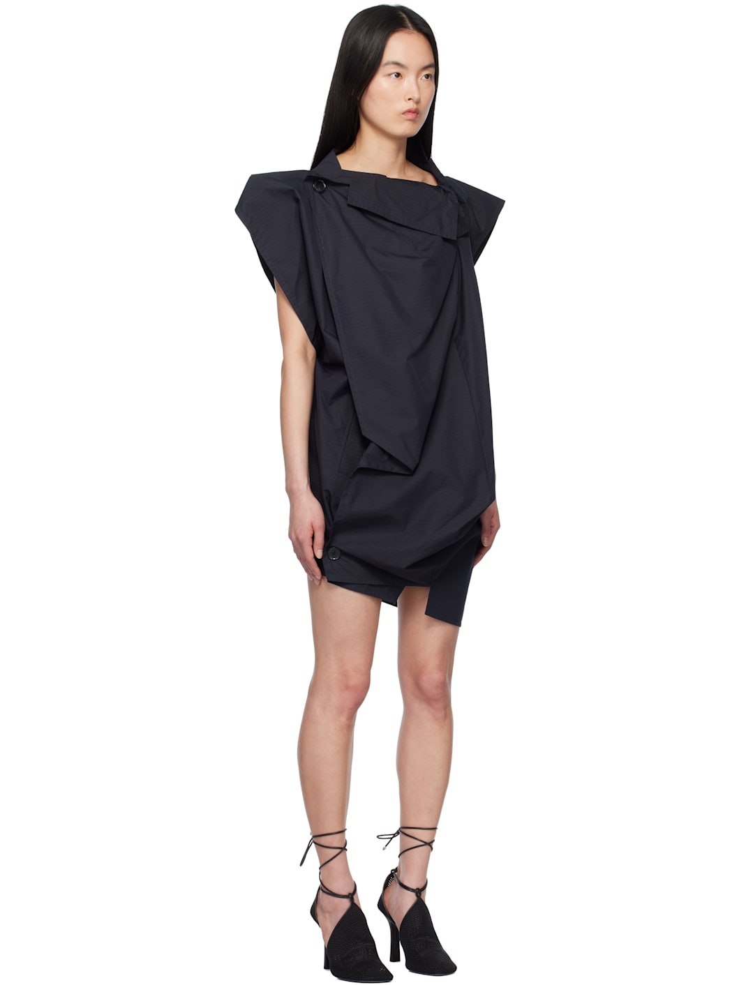 Black Billow Vest - 2
