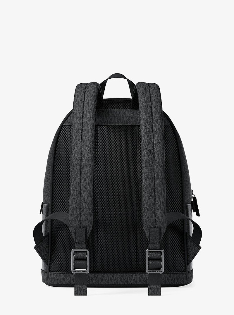 Cooper Medium Pebbled Leather and Signature Logo Commuter Backpack 3