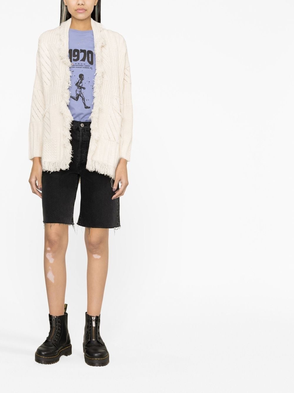 belted shawl-collar cardigan - 2
