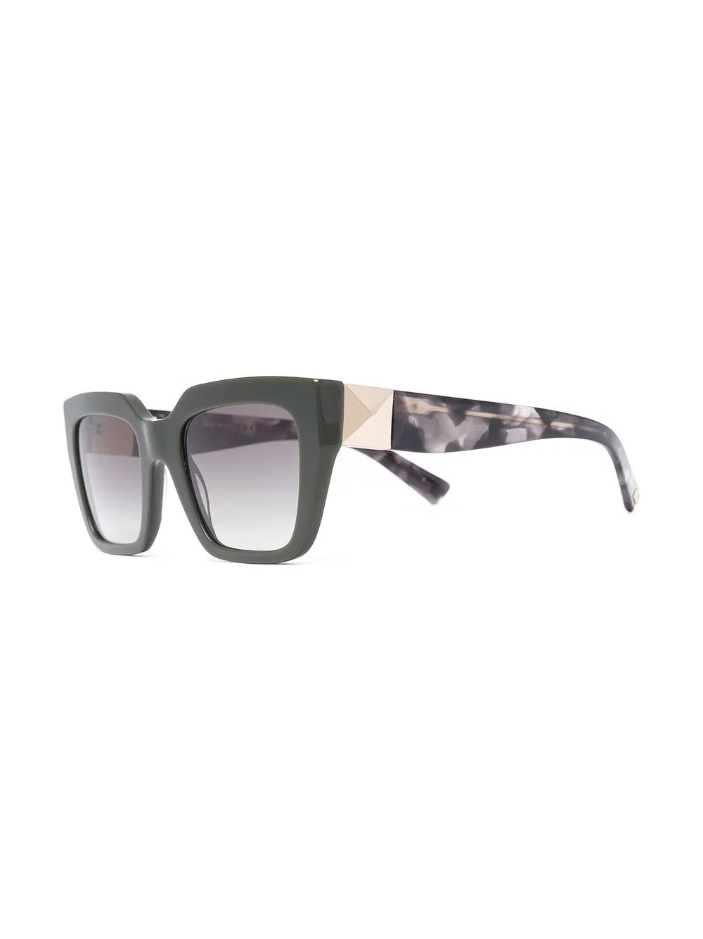 tortoiseshell-effect square-frame sunglasses - 2