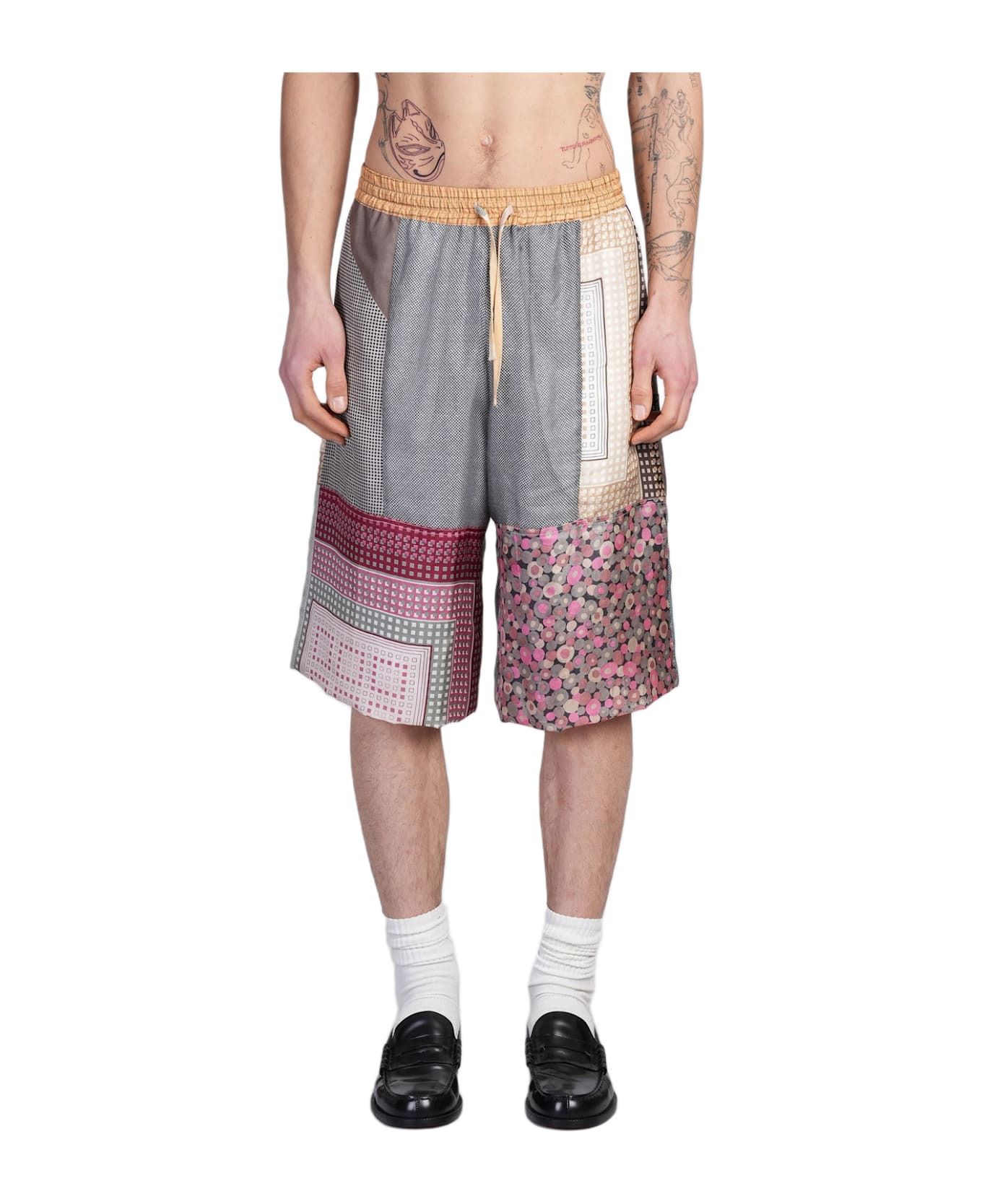 Shorts In Multicolor Silk - 1