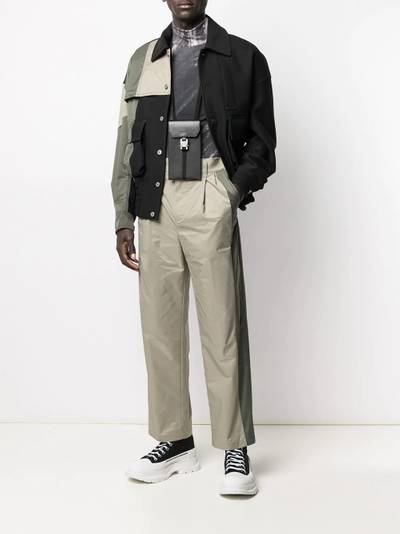 FENG CHEN WANG pleat-detail straight-leg trousers outlook