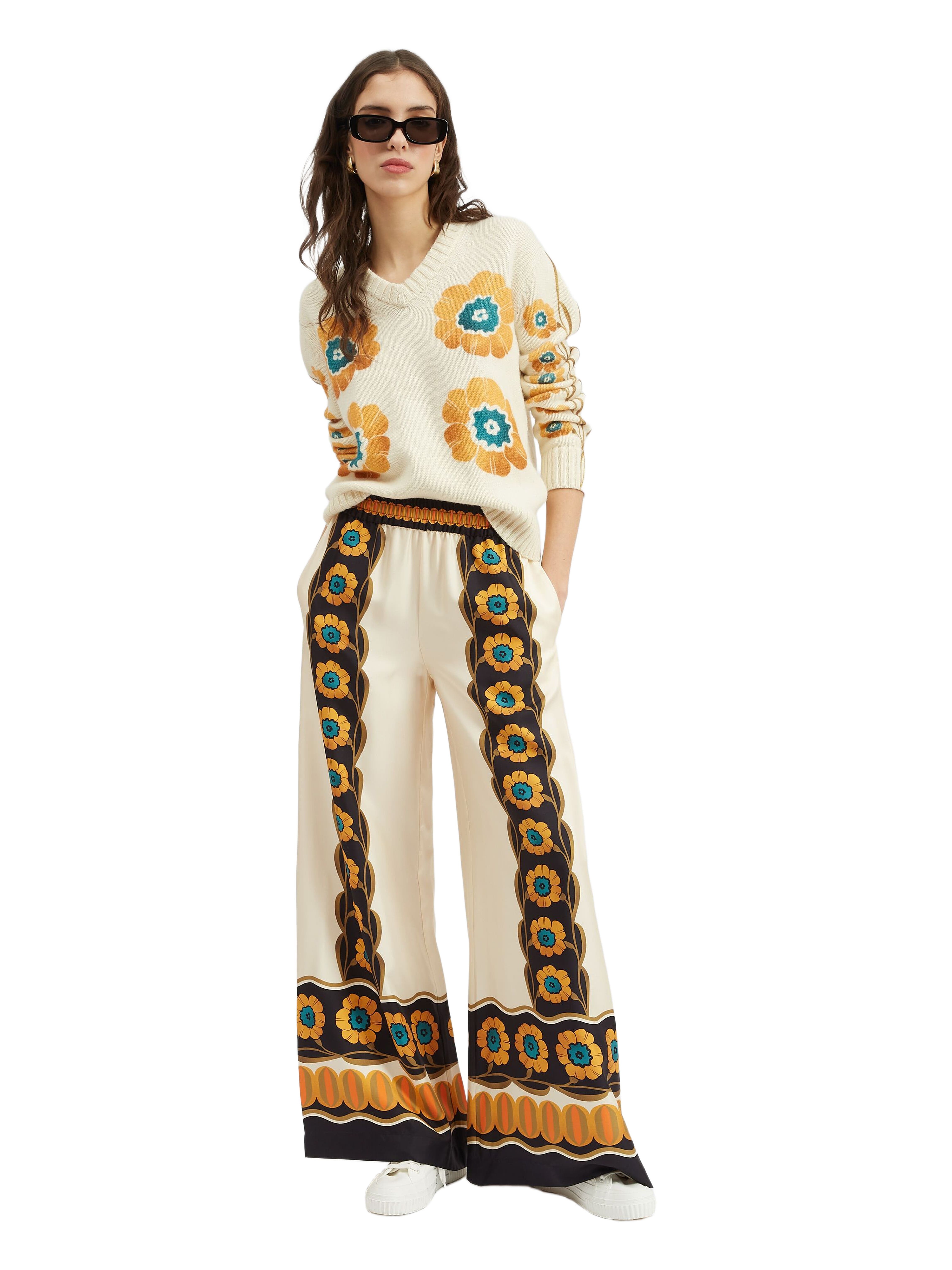 La DoubleJ Palazzo Pants Daisychain Placée Orange at Nordstrom - 5