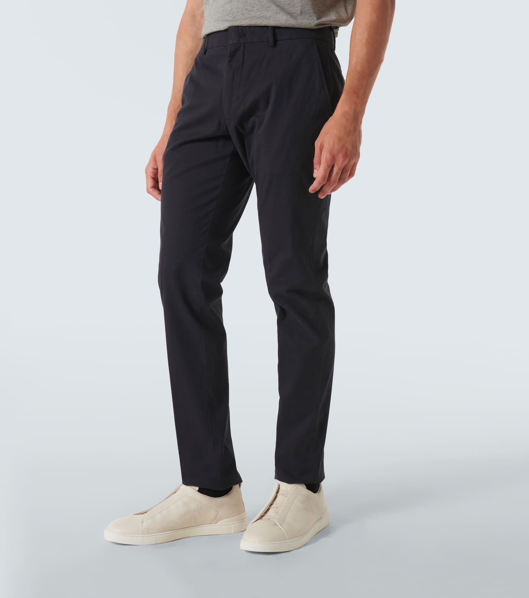 Cotton-blend chinos - 3