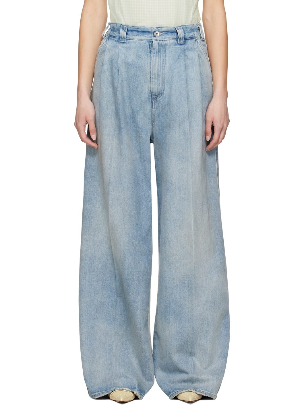 Blue 5 Pocket Jeans - 1