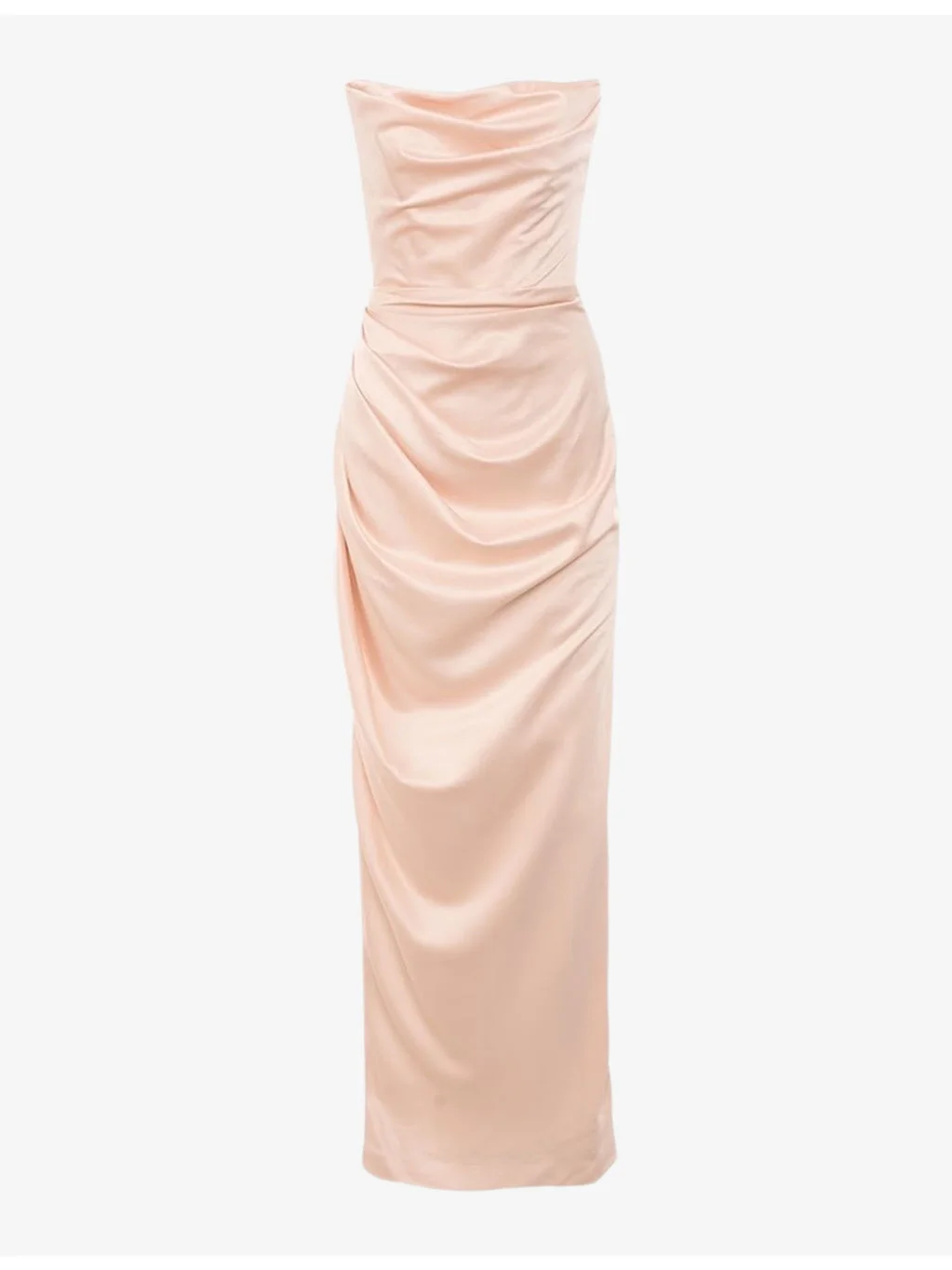 Adrienne strapless corset stretch-satin maxi dress - 1