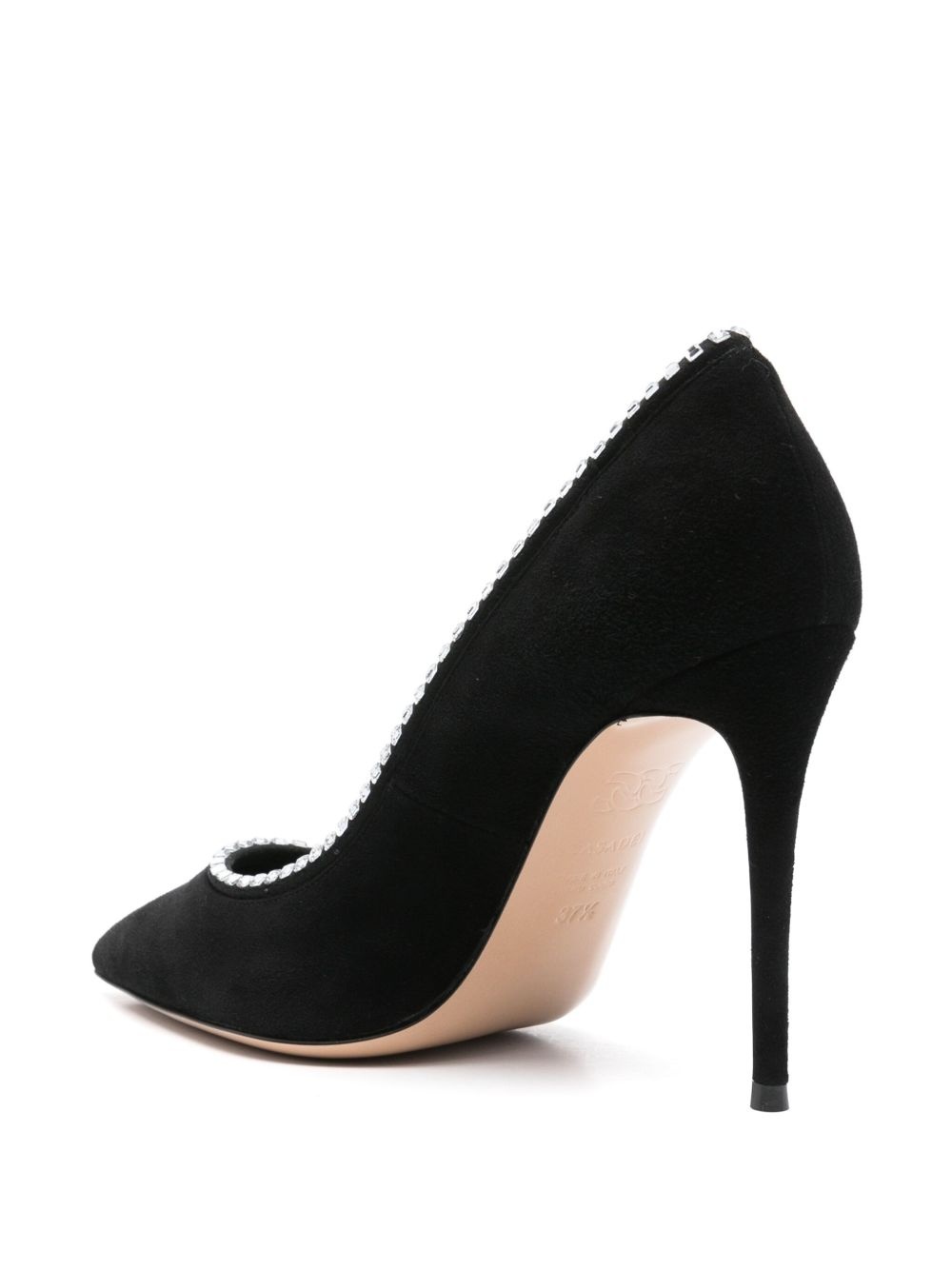 100mm crystal-embellished pumps - 3
