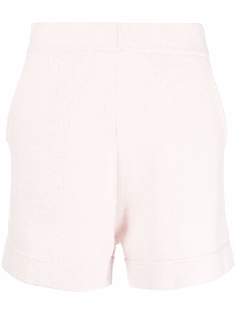 high-waisted knitted shorts 1