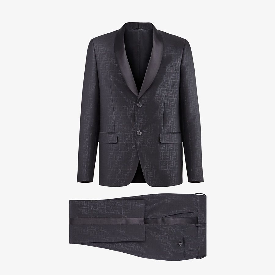 Black wool suit - 1