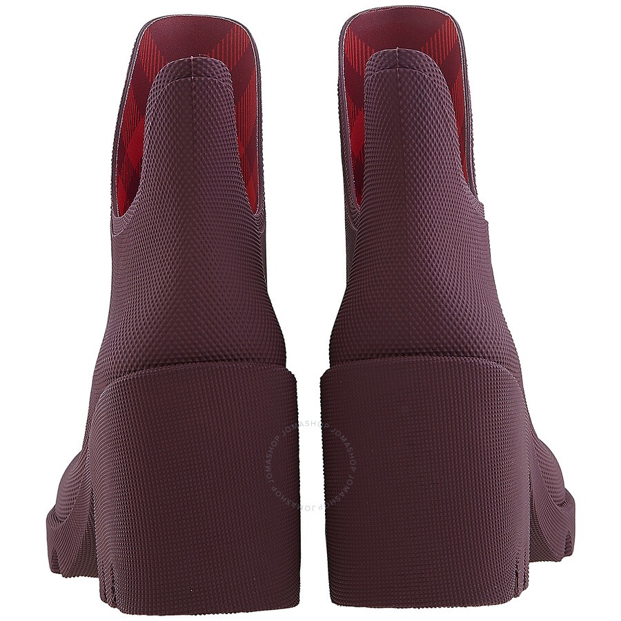 Burberry Water-Resistant Pebbled Rubber Boots - 4