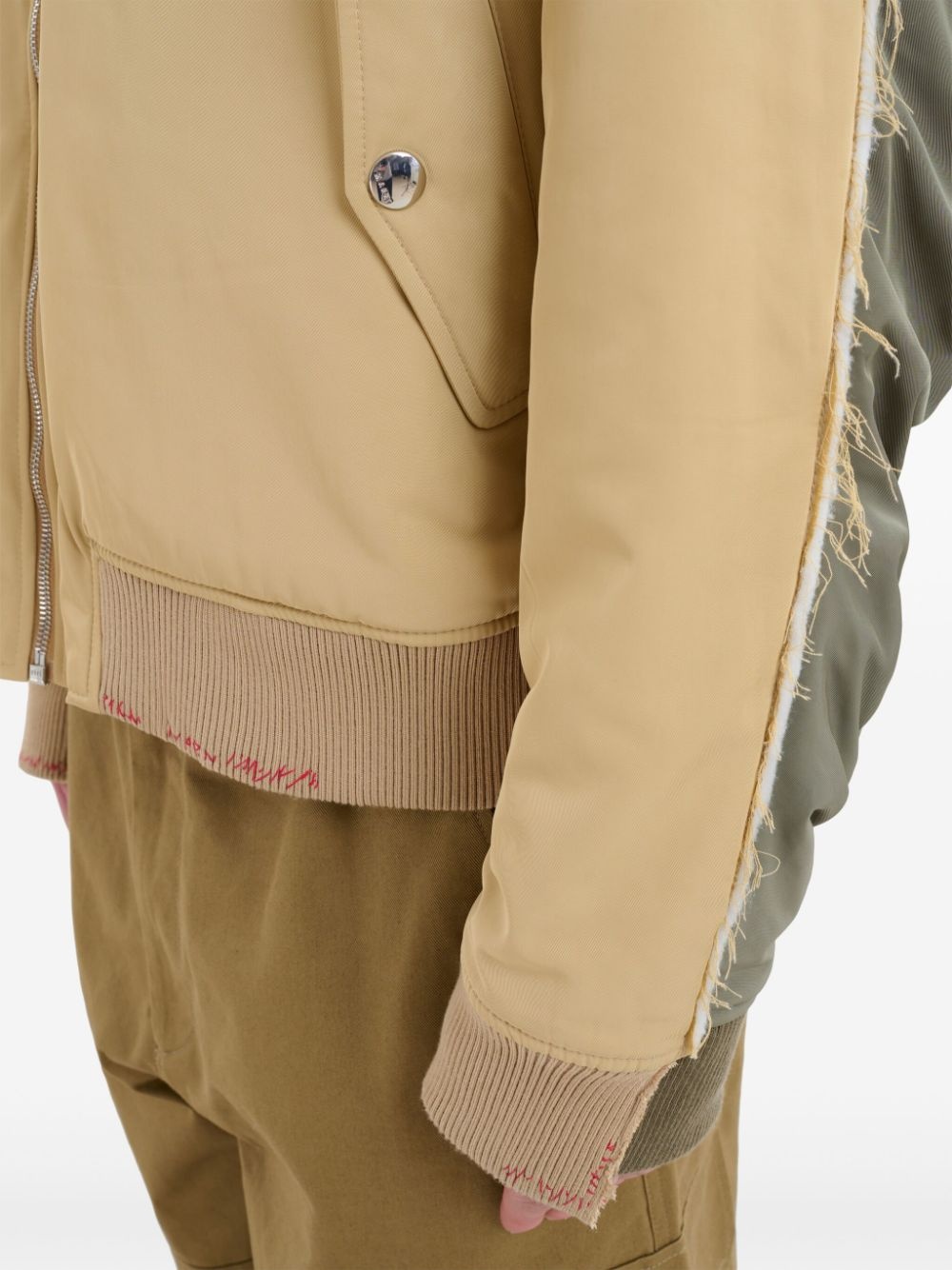 two-tone bomber jacket - 6