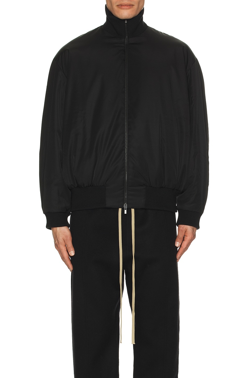 High Neck Bomber Jacket - 4