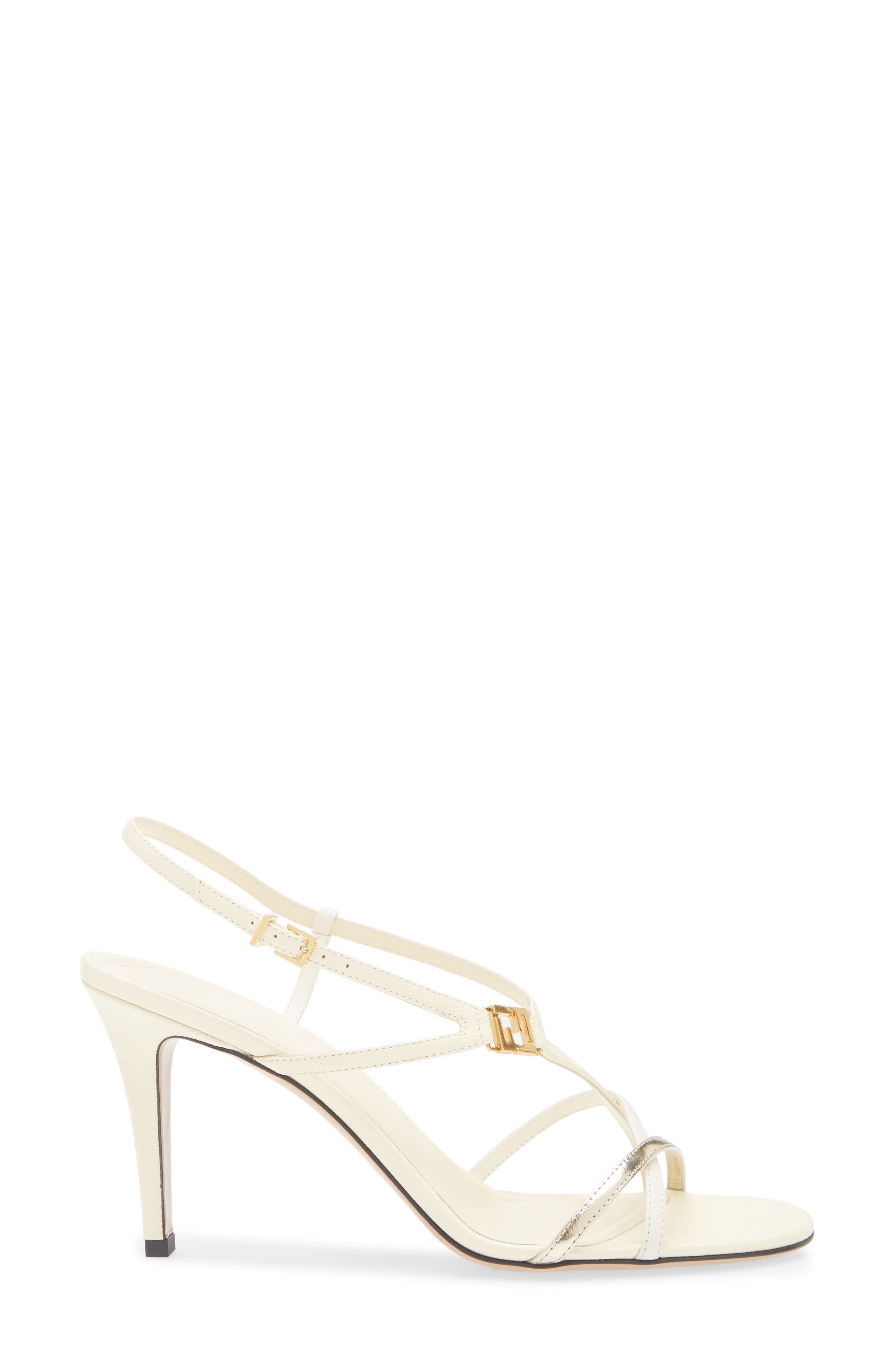 Fendi FFold Slingback Sandal in Light Gold/Banana at Nordstrom - 3