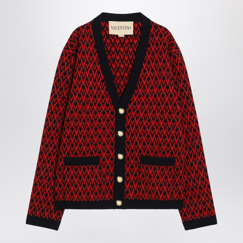 Valentino Jacquard patterned cardigan - 1