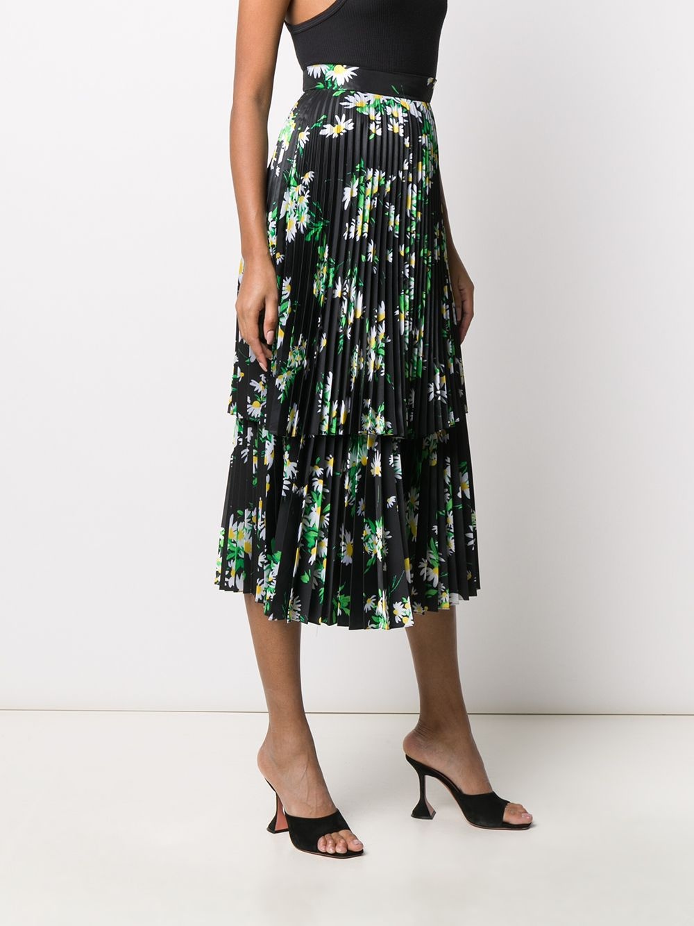 daisy print midi dress - 3
