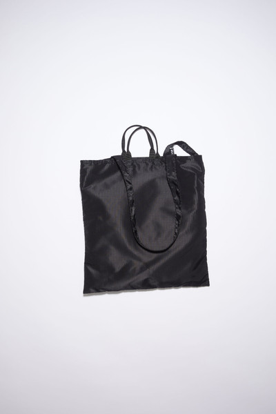 Acne Studios Logo plaque tote bag - Black outlook