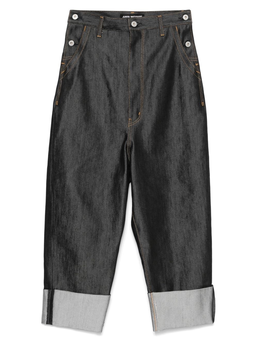 contrast-stitching jeans - 1