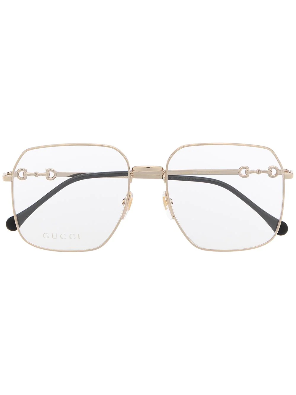 square-frame oversized glasses - 1