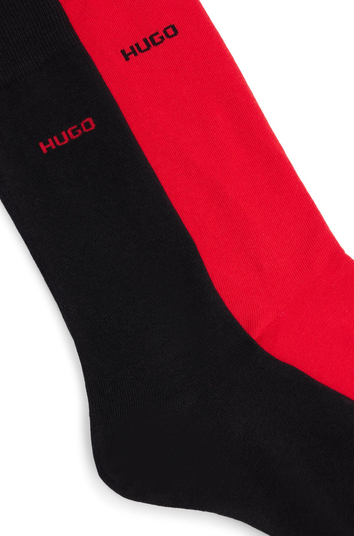 TWO-PACK OF REGULAR-LENGTH SOCKS IN STRETCH FABRIC - 2