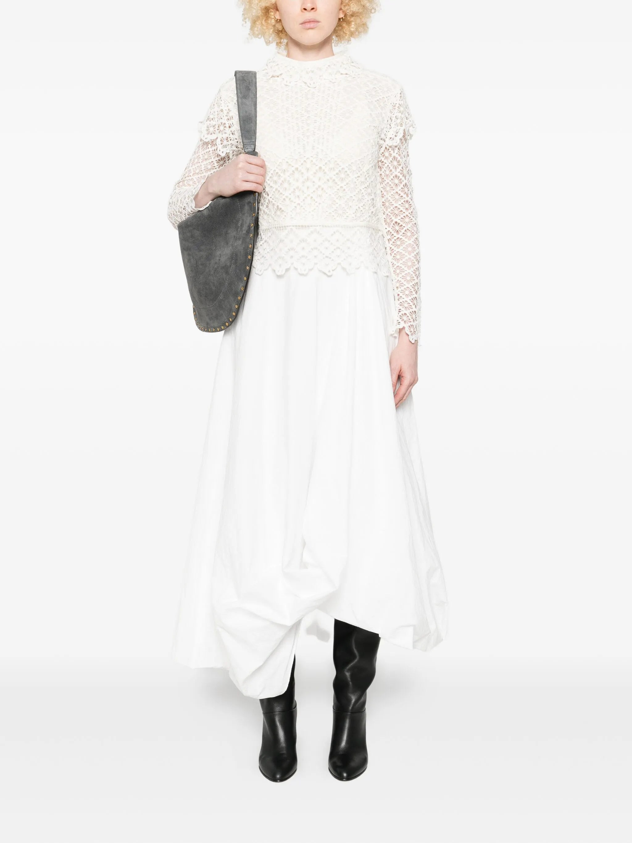 Isabel Marant Lace-pattern Long-sleeve Top - 4