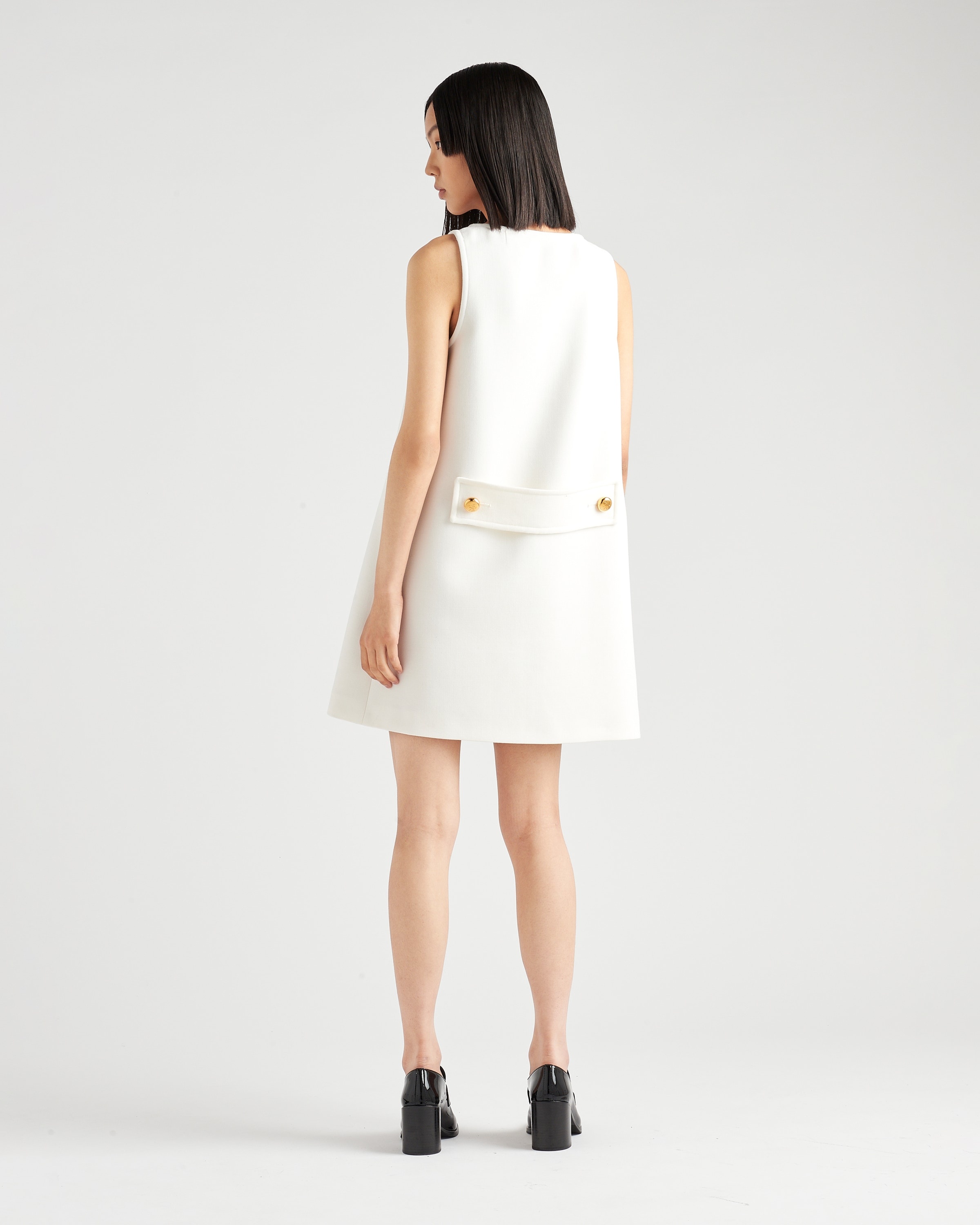 【プラダ・PRADA】Natte minidress Prada Natté Mini Dress | Black | FARFETCH
