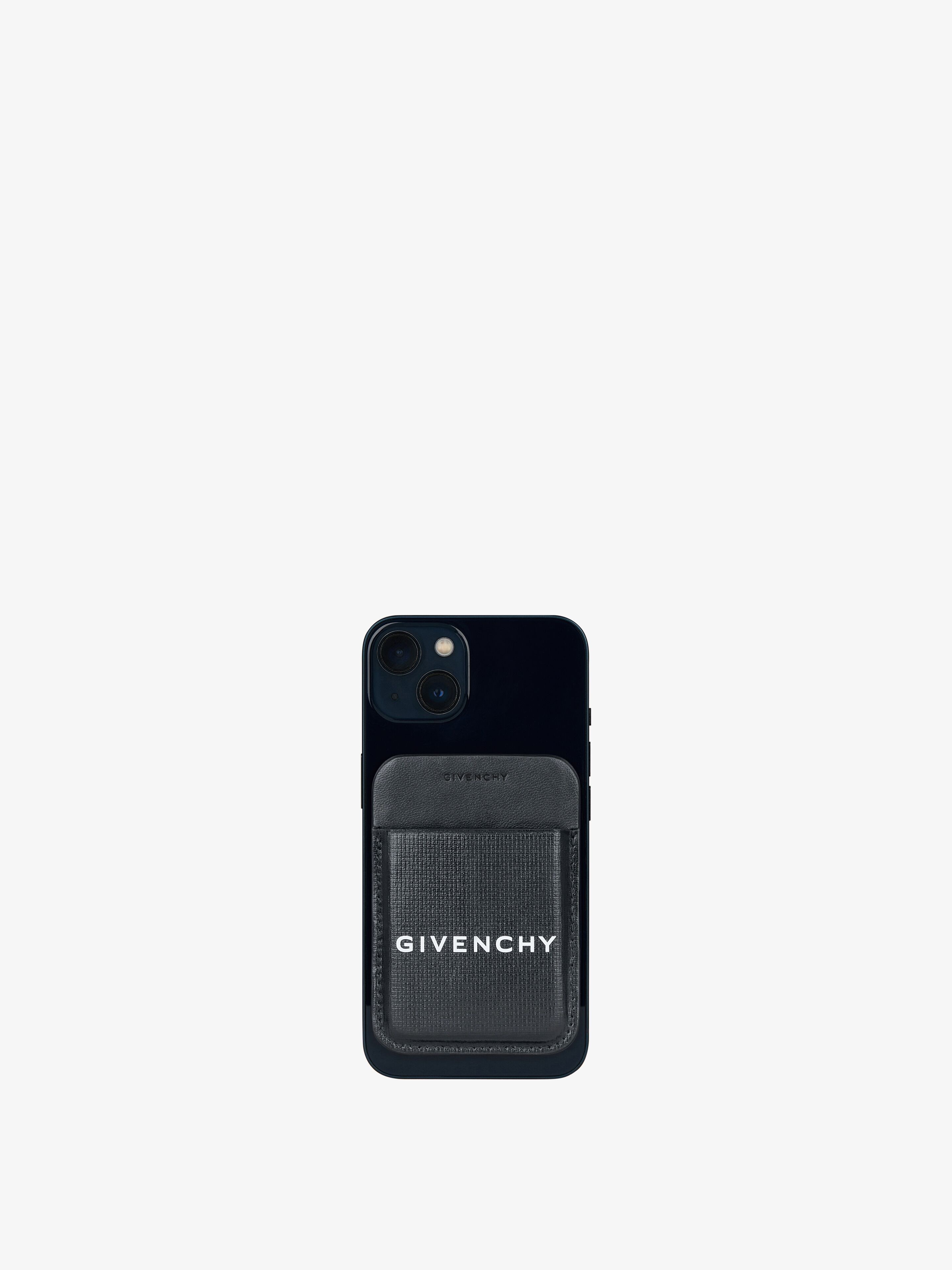 GIVENCHY MAGNETIC CARD HOLDER IN 4G CLASSIC LEATHER - 1