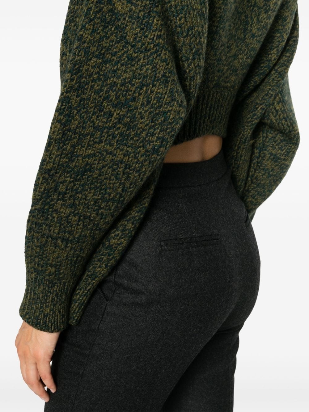multi-panel design wool-blend jumper - 5