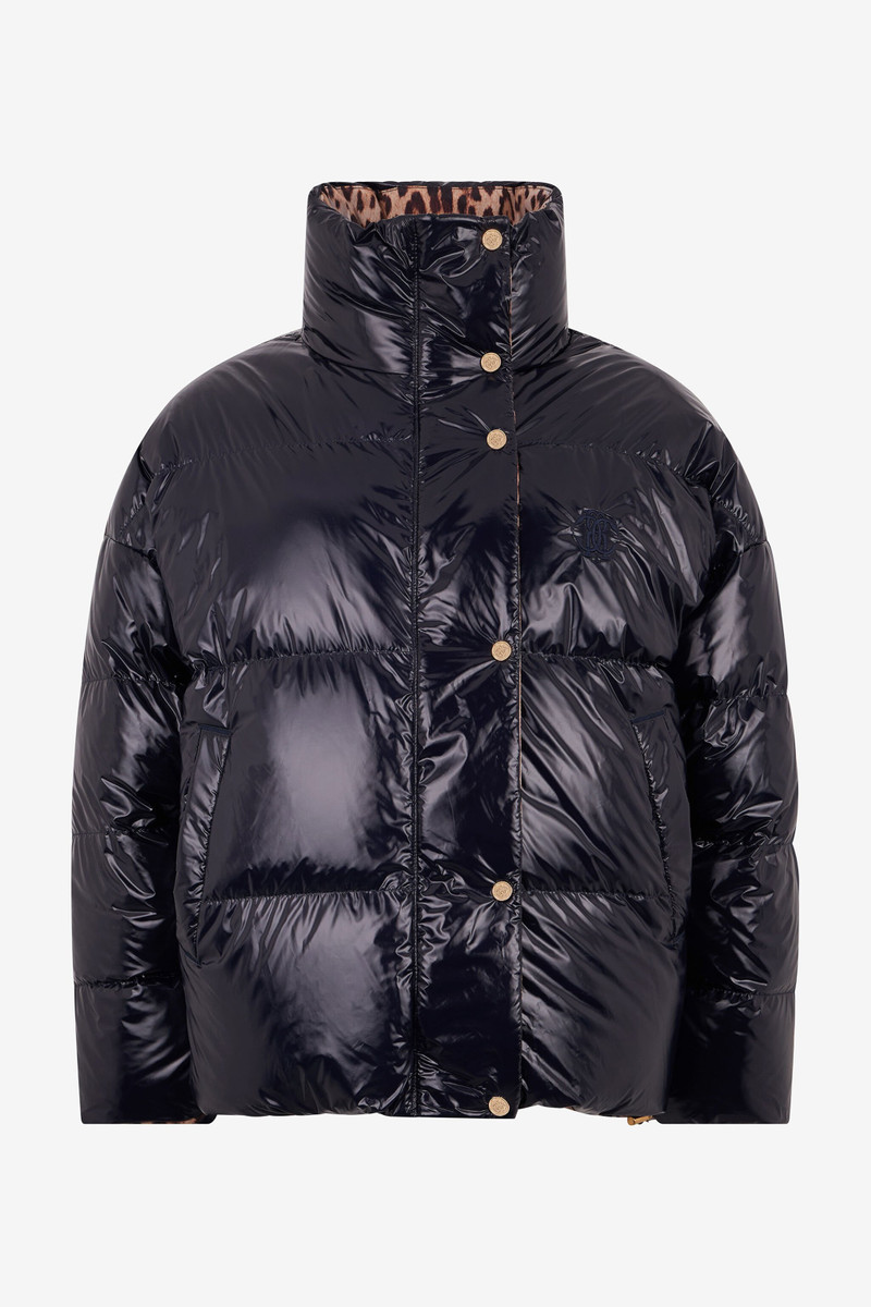 Reversible Marble Print Down Jacket 1