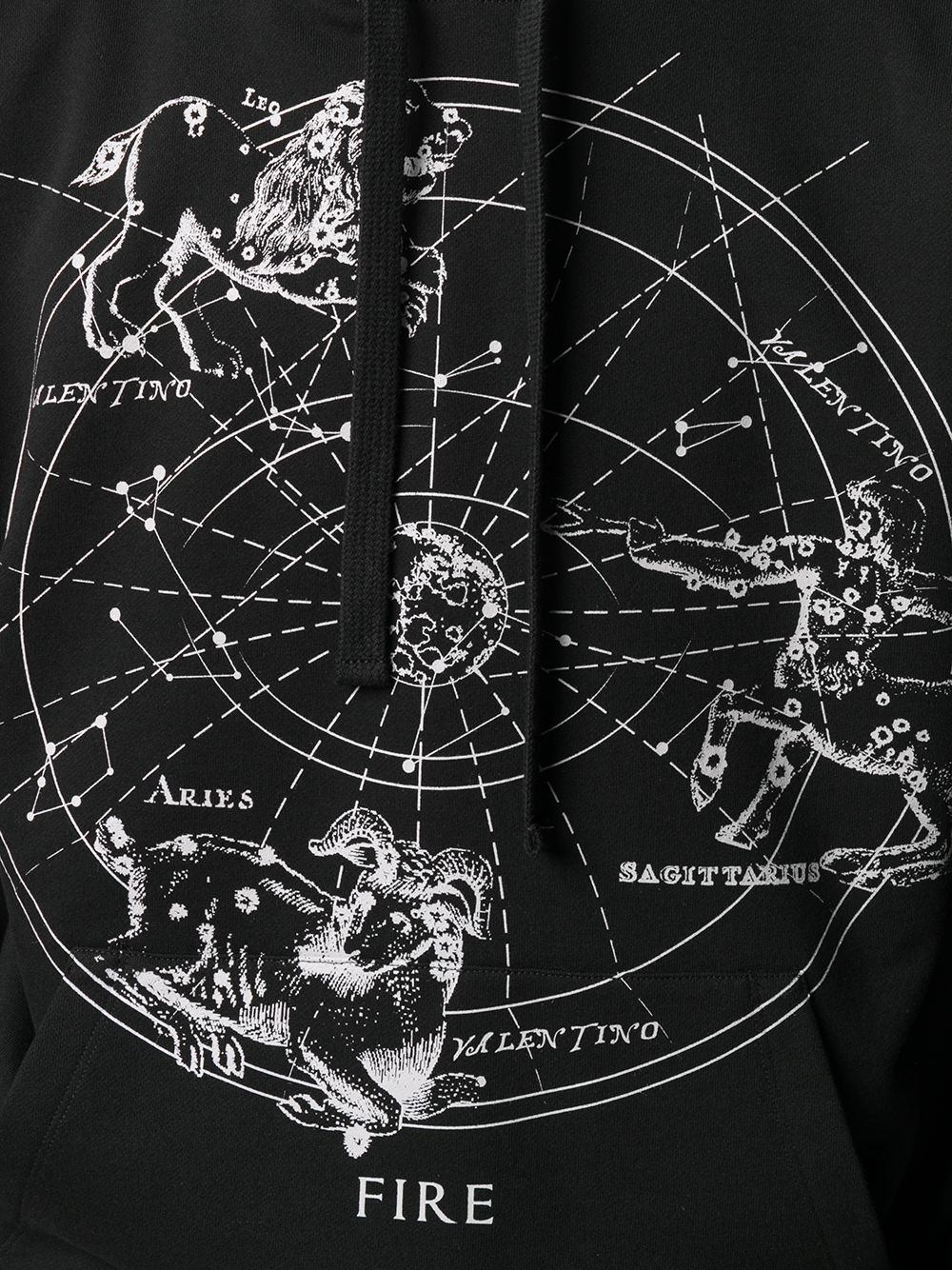 zodiac map print hoodie - 5