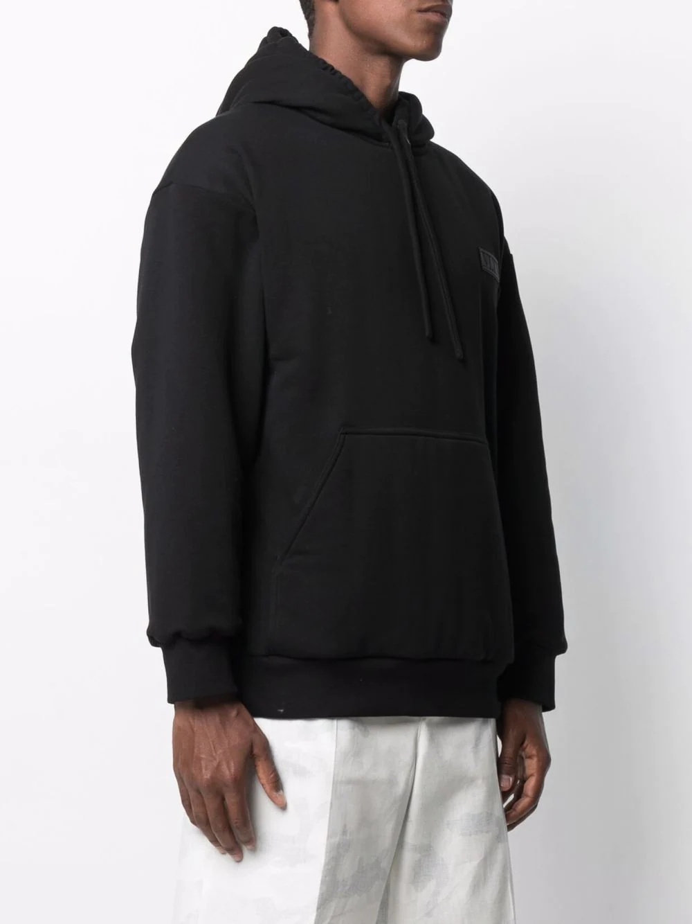 VLTN logo patch relaxed hoodie - 3