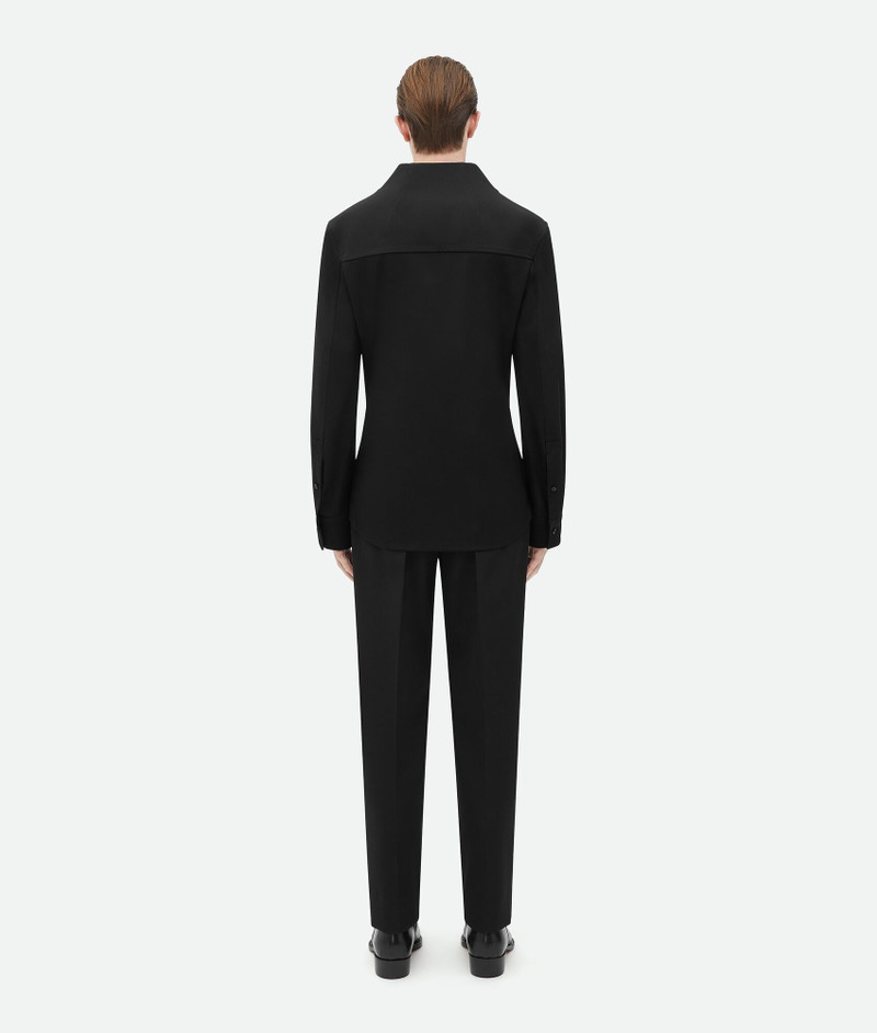 Light Wool Funnel Neck Shirt 3