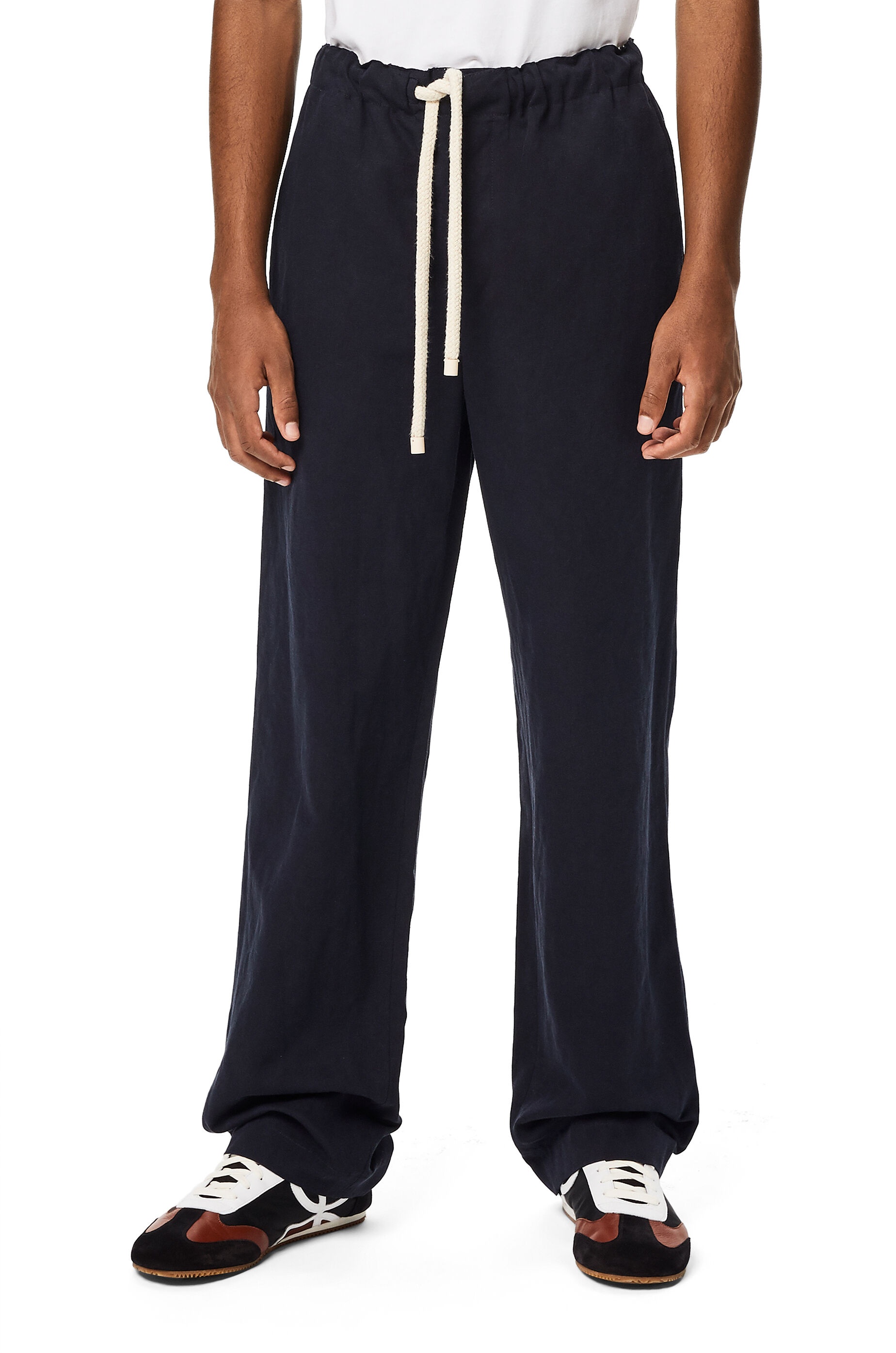 Drawstring trousers in cotton - 3