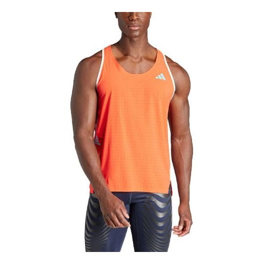 adidas Adizero Running Singlet Logo 'Bright Orange' IQ4926 - 1