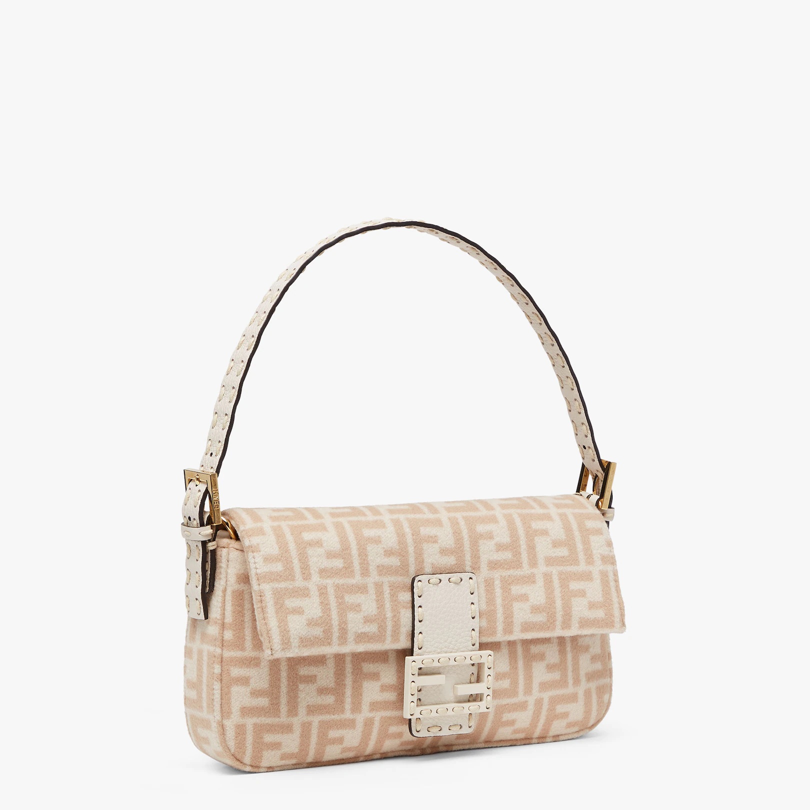 Beige FF wool bag - 2