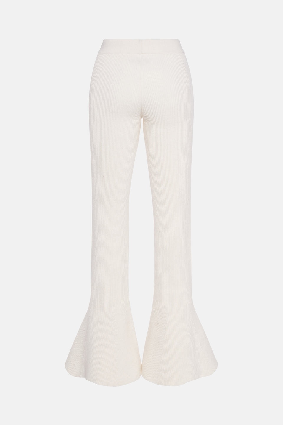WOOL BLEND KNITTED TROUSERS - 2
