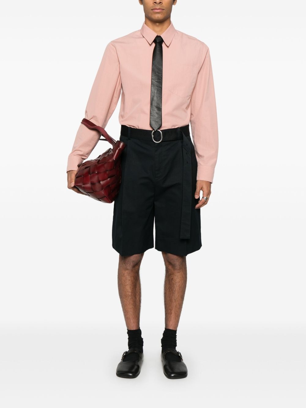 cotton poplin shorts - 2