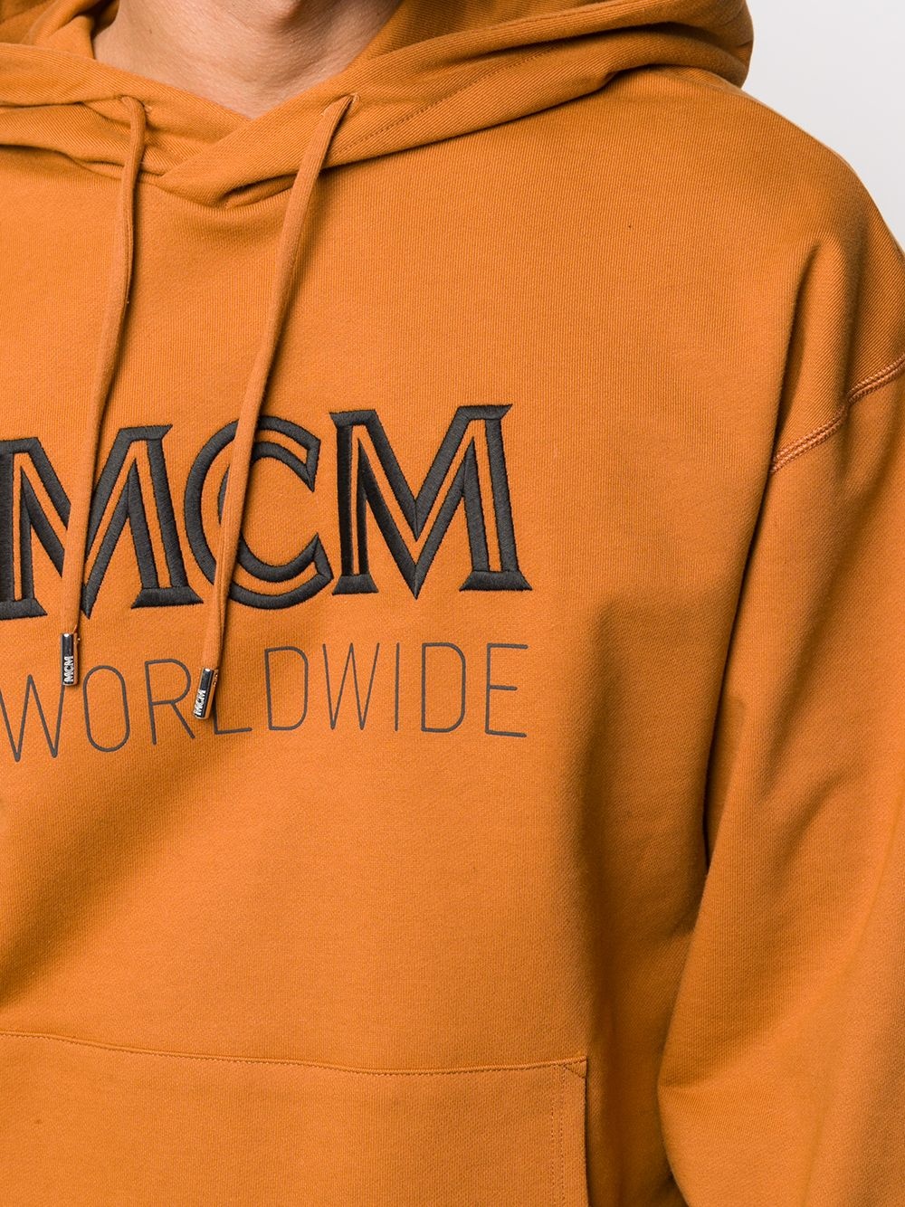 embroidered logo hoodie - 5