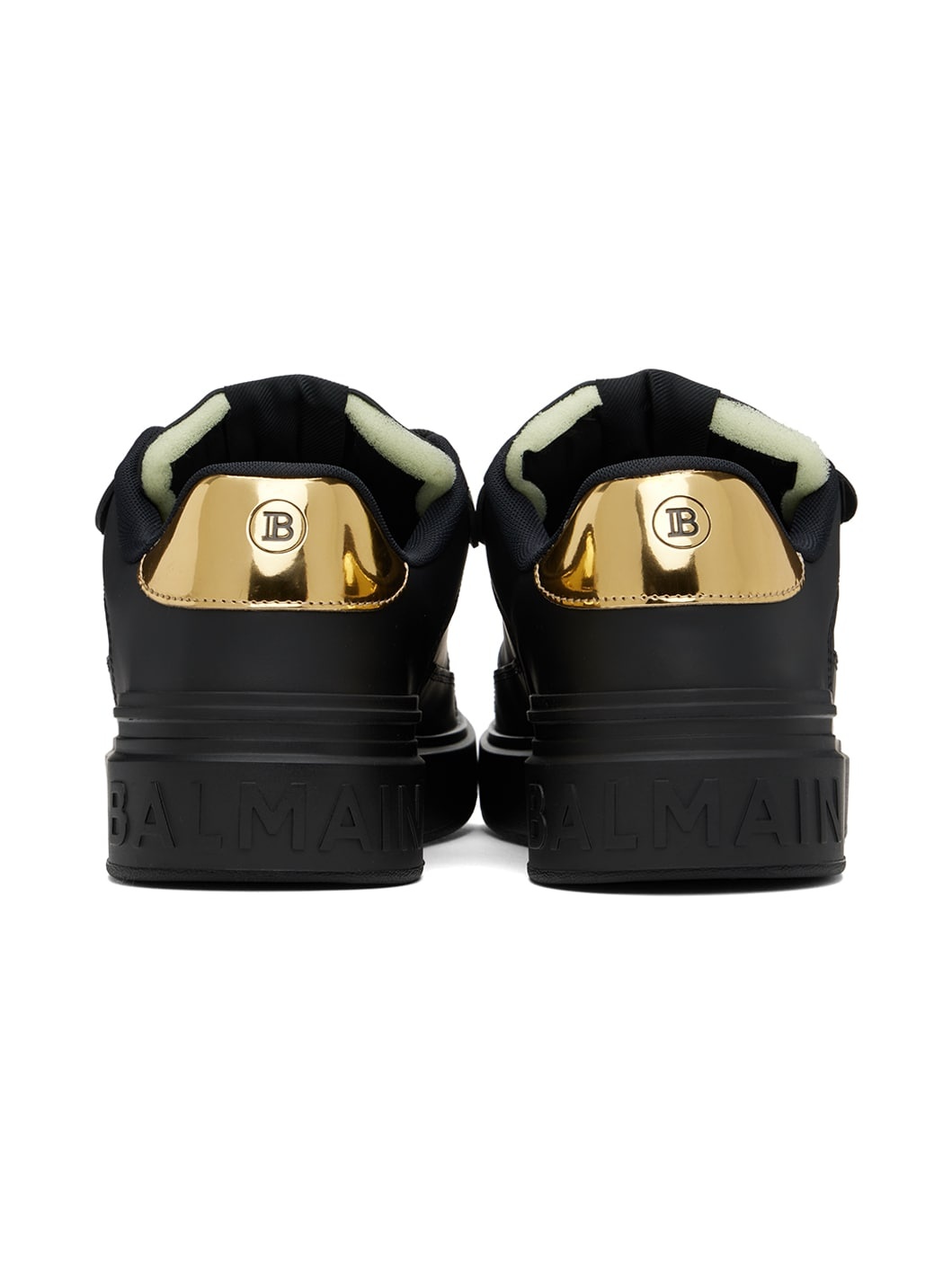 Black B-Court Flip Calfskin Sneakers - 2