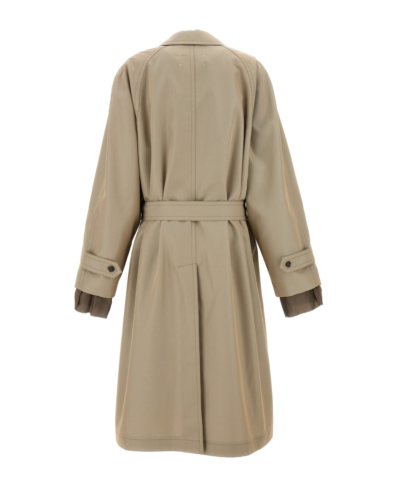 Long Single-breasted Trench Coat - 2