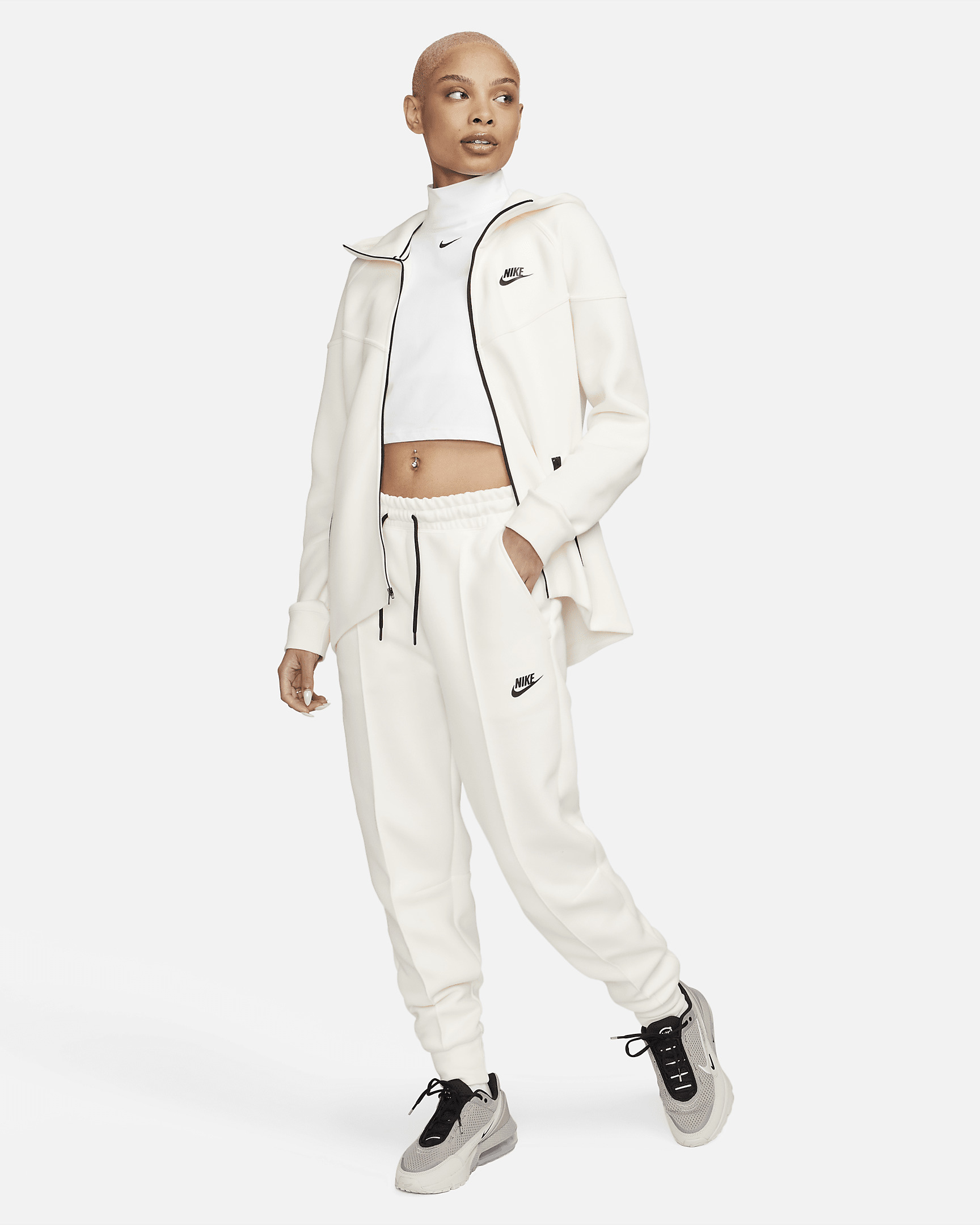 Nike Sportswear Tech Fleece Women's Mid-Rise Joggers - 10
