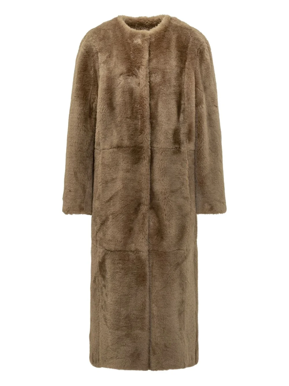 faux-fur coat - 1