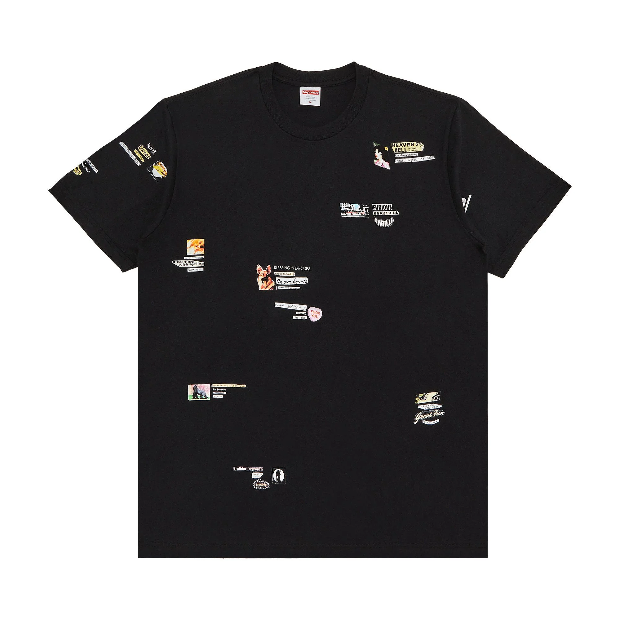 Supreme Upset Tee 'Black' - 1